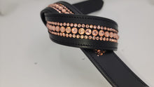 Rose Gold 3 Row Leather Belt