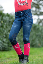 HKM Aymee Denim Junior Knee Patch Breeches