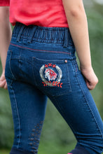 HKM Aymee Denim Junior Knee Patch Breeches