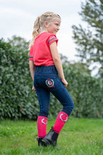 HKM Aymee Denim Junior Knee Patch Breeches