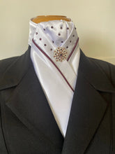 HHD Stock Tie in Burgundy with Swarovski Elements