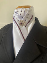 HHD Stock Tie in Burgundy with Swarovski Elements