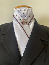 HHD Stock Tie in Burgundy with Swarovski Elements