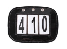 Patent Leather Number Holder with Crystals