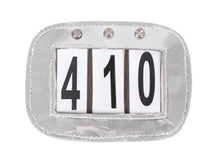 Patent Leather Number Holder with Crystals