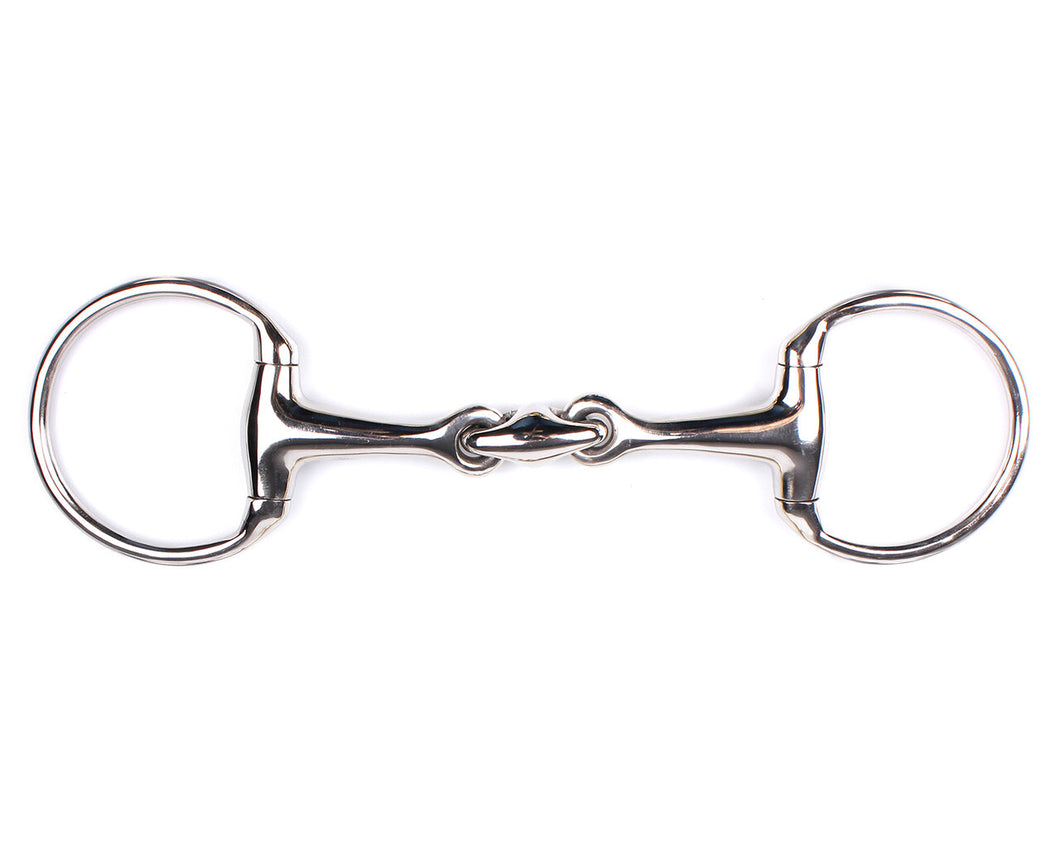 QHP Eggbutt Bit Double Jointed Stainless Steel