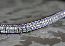 Clear and violet browband