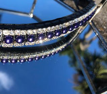 Clear, Purple Pearl Browband