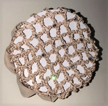 Hair Net Crystal Scrunchie w/clips