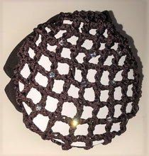 Hair Net Crystal Scrunchie w/clips