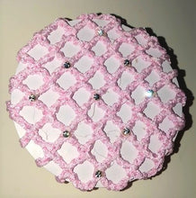 Hair Net Crystal Scrunchie w/clips