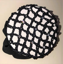 Hair Net Crystal Scrunchie w/clips