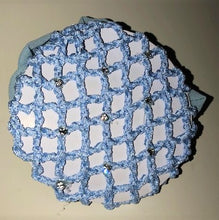 Hair Net Crystal Scrunchie w/clips