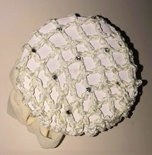 Hair Net Crystal Scrunchie w/clips
