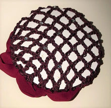 Hair Net Crystal Scrunchie w/clips