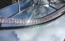 Clear and violet browband