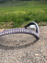Clear and violet browband