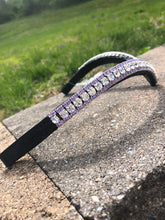 Clear and violet browband