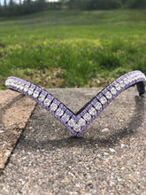 Clear and violet browband