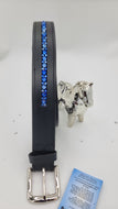 Sapphire, Lt. Sapphire Mix Leather Belt
