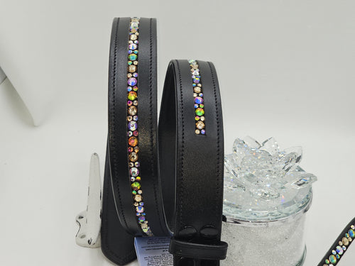 Every Color Imaginable Dazzling Mix Leather Belt