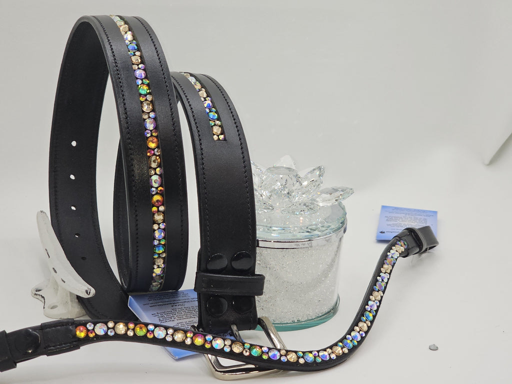 Every Color Imaginable Dazzling Mix Leather Belt | The Collected Pony