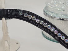 Patent Violet and Crystal Vitrail Ombre 1 Row  Easy Snap Browband