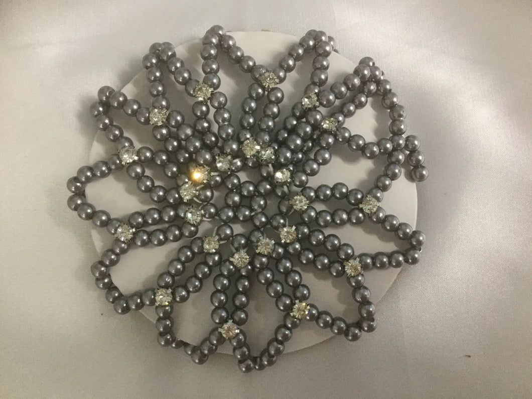 Pearl and Crystal Bun Holder