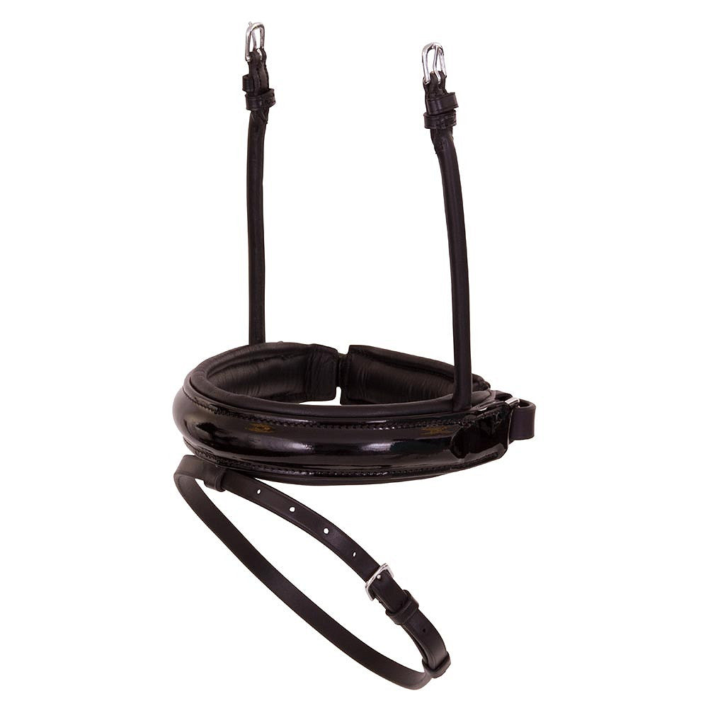 BR Patent Crank Flash Noseband with Rolled Cheekpieces