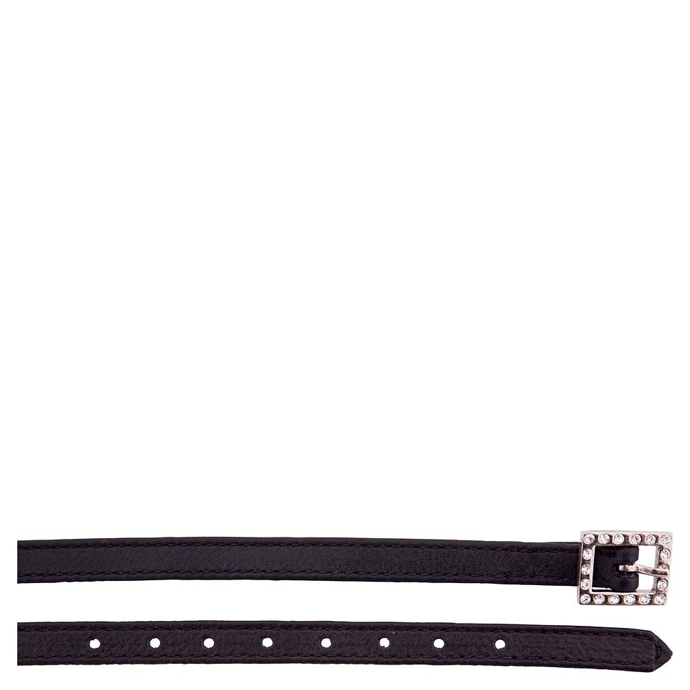 Premiere Leather Spur Straps with Crystal Buckle