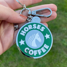 Dapplebay Horses & Coffee Key Chain