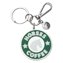 Dapplebay Horses & Coffee Key Chain