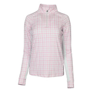 DappleBay Gingham 1/4 Zip Riding Top