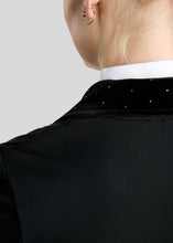 Montar MoValerie Short Tailcoat with Velvet Details and Golden Quartz Crystals FW 26