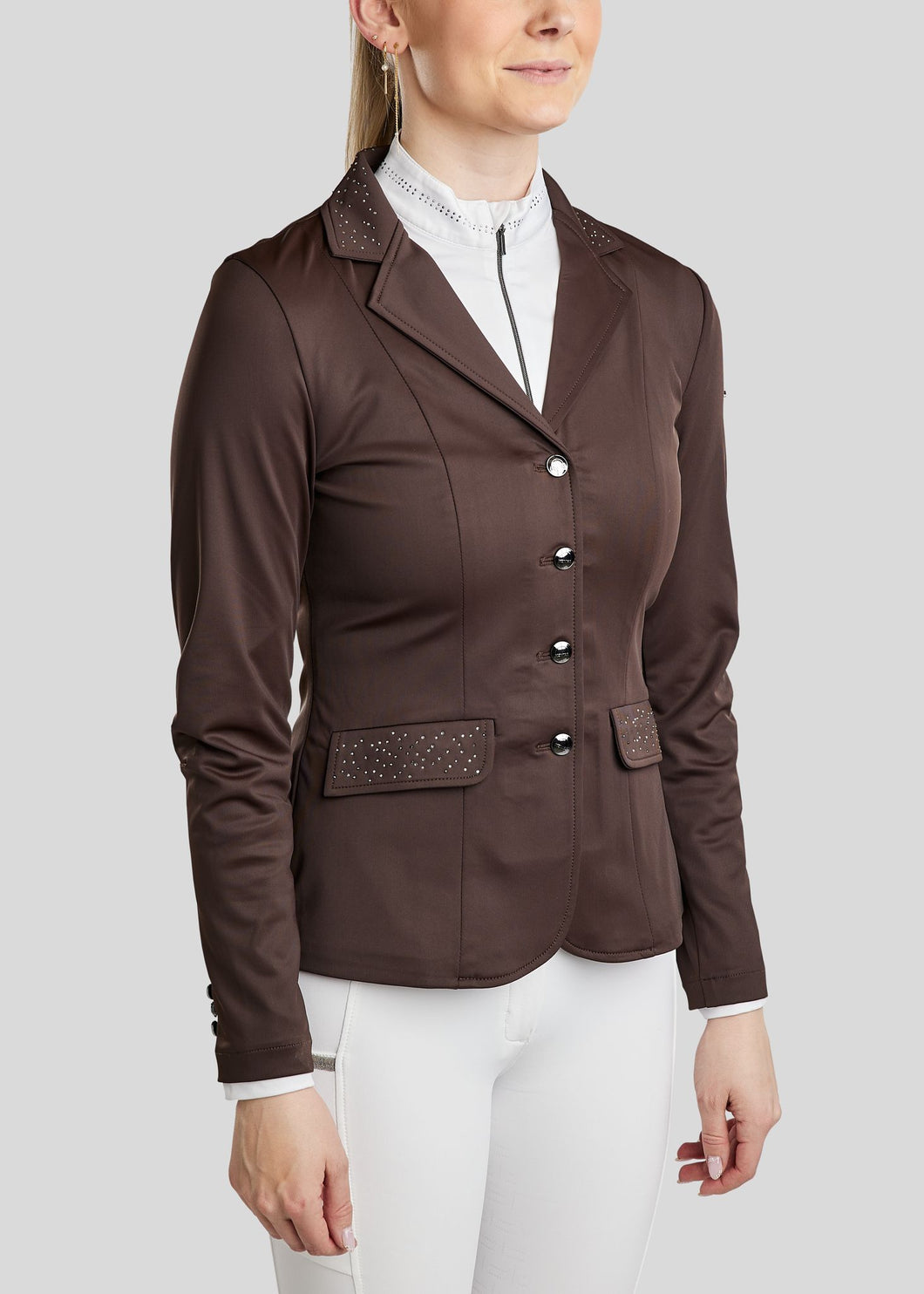 Montar MoEmilia Mixed Grey Toned Crystals Competition Jacket