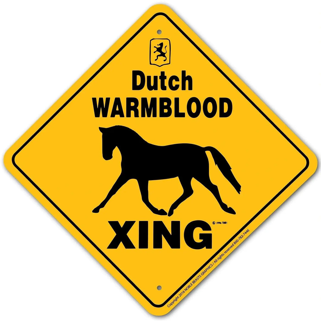 Dutch Warmblood Xing Sign