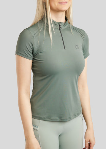 Montar MoPearl SS Training Shirt w. Pintucks