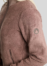 Montar MoEbba Q-Zip Teddy Pile Jacket with Golden Quartz Details FW 26
