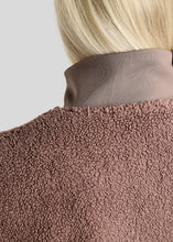 Montar MoEbba Q-Zip Teddy Pile Jacket with Golden Quartz Details FW 26