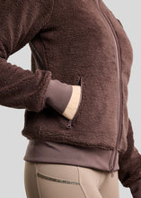 Montar MoEbba Q-Zip Teddy Pile Jacket with Golden Quartz Details FW 26