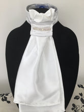 HHD White Diamonds Euro Stock Tie Silver with Swarovski Elements