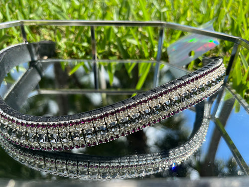 Nightfall, Crystal, Amethyst Crystal Megabling Browband