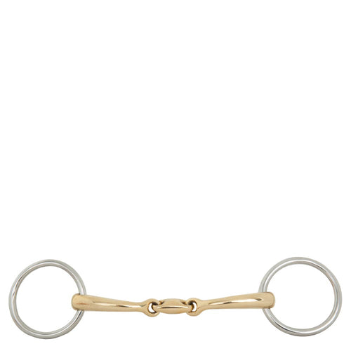 BR Double Jointed Loose Ring Soft Contact Snaffle 50 mm Ring