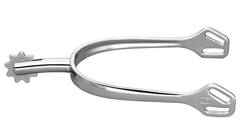 Herm Sprenger ULTRA fit spurs with Balkenhol fastening - Stainless Steel, 40 mm flat with Rowel