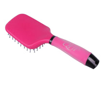 Mane and tail brush with soft gel handle