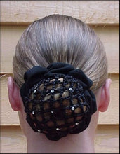 Hair Net Crystal Scrunchie w/clips