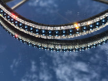 Navy Pearl and Clear Browband