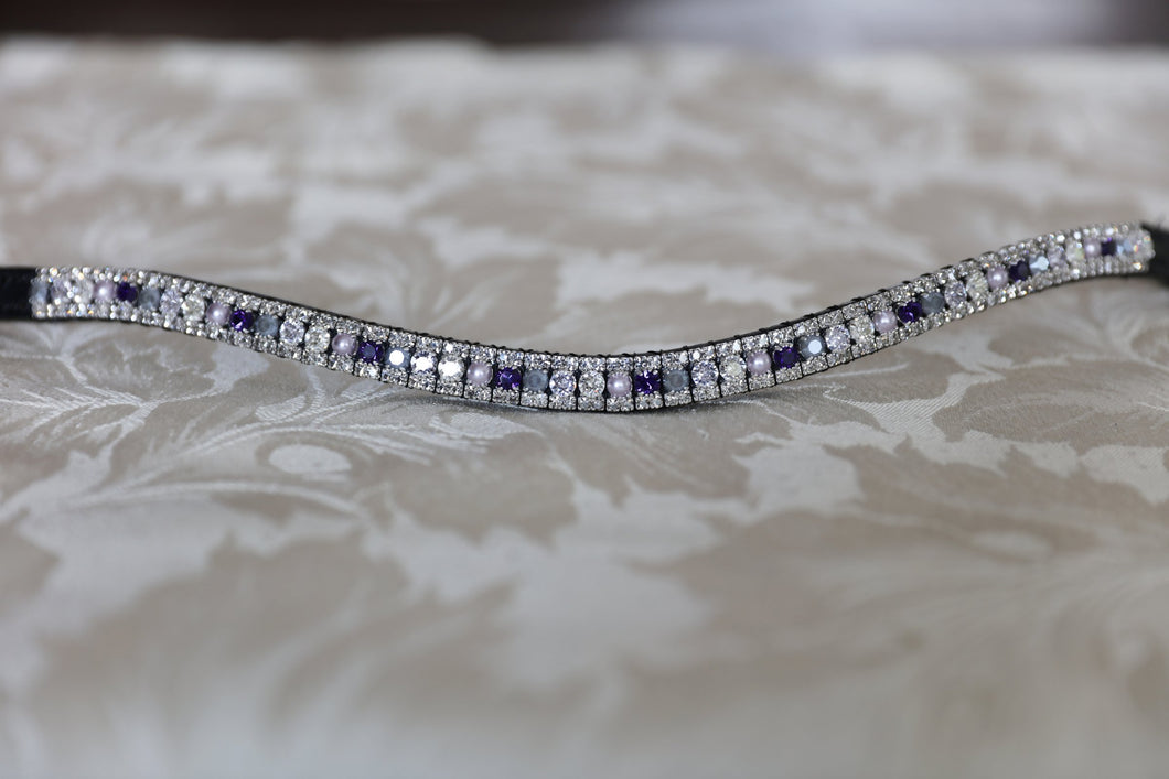 Swarovski Lavender Plum Browband