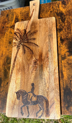 Palm Tree and Piaffe Serving Tray